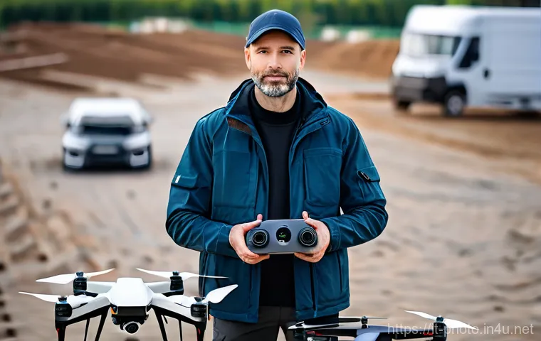사진 자격증과 관련된 최신 이슈 - A focused photographer, dressed in comfortable yet professional attire (e.g., a collared shirt and n...