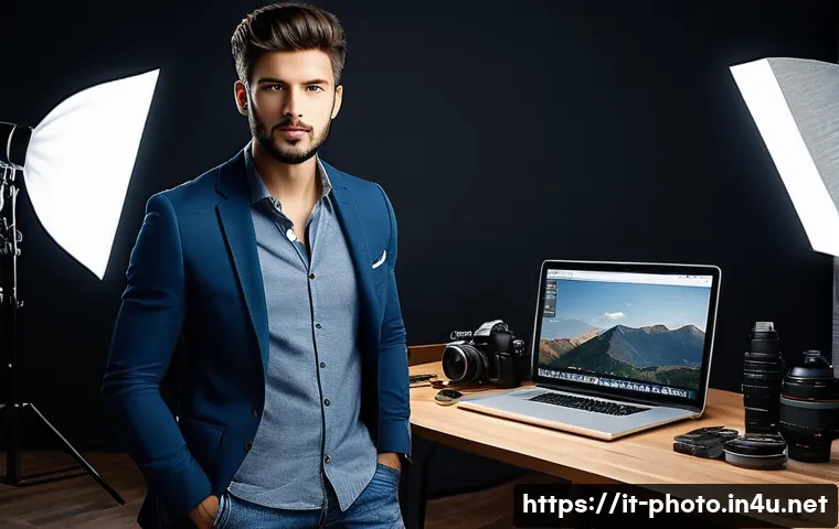 사진 자격증 취득 후 실무 경험 쌓기 - A vibrant, naturally lit photography studio in Italy. A young, enthusiastic photographer, appearing ...